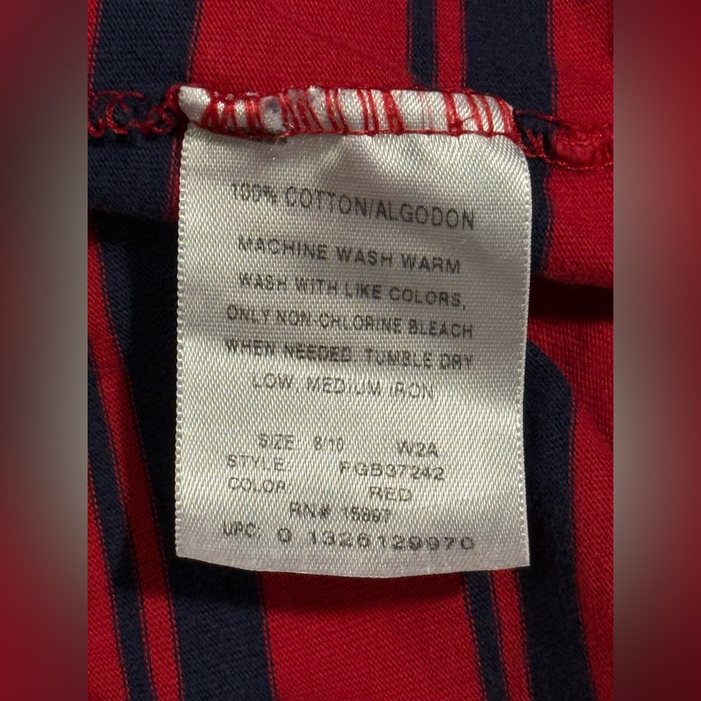 Red and Black Striped Kids Shirt - Picture 4 of 4
